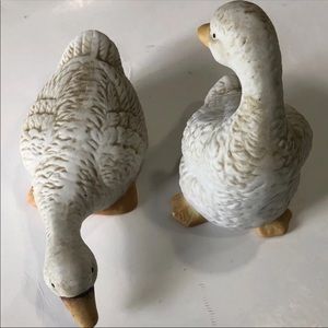 Vintage Interpur Set of 2 White Ducks